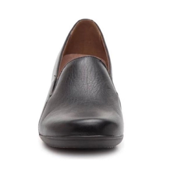 Dansko Farah Black Leather Slip On Comfort Support Classic Loafers - Picture 10 of 16